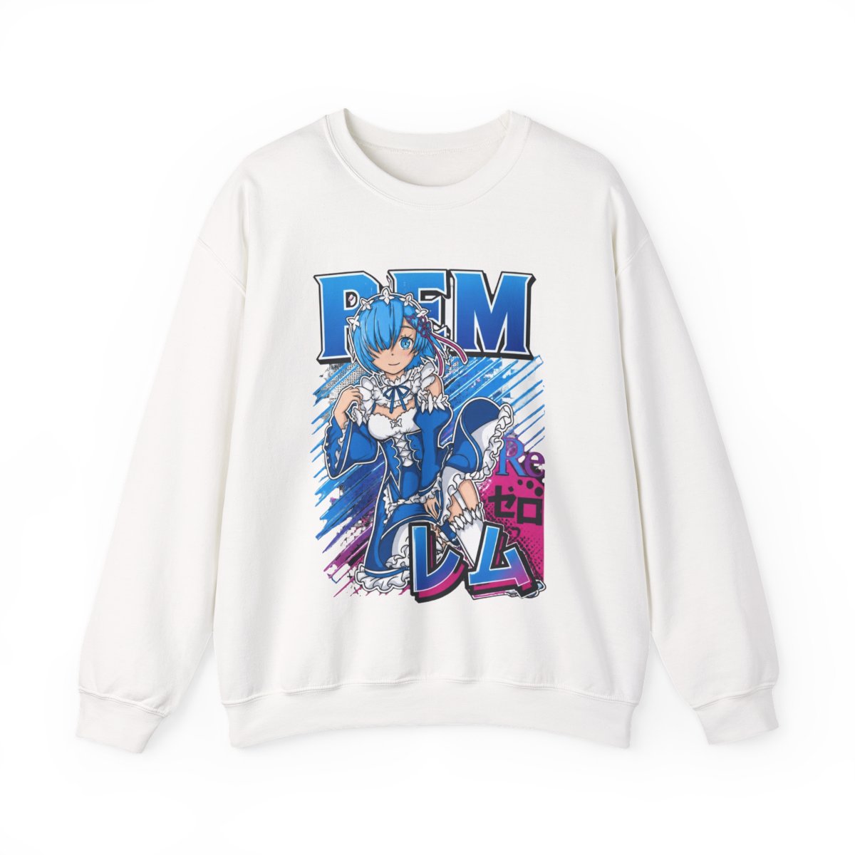 Rem Hoodies, Re:Zero Hoodies, Anime Hoodies, Vintage Sweater - Artsholic - Fan Art Merch