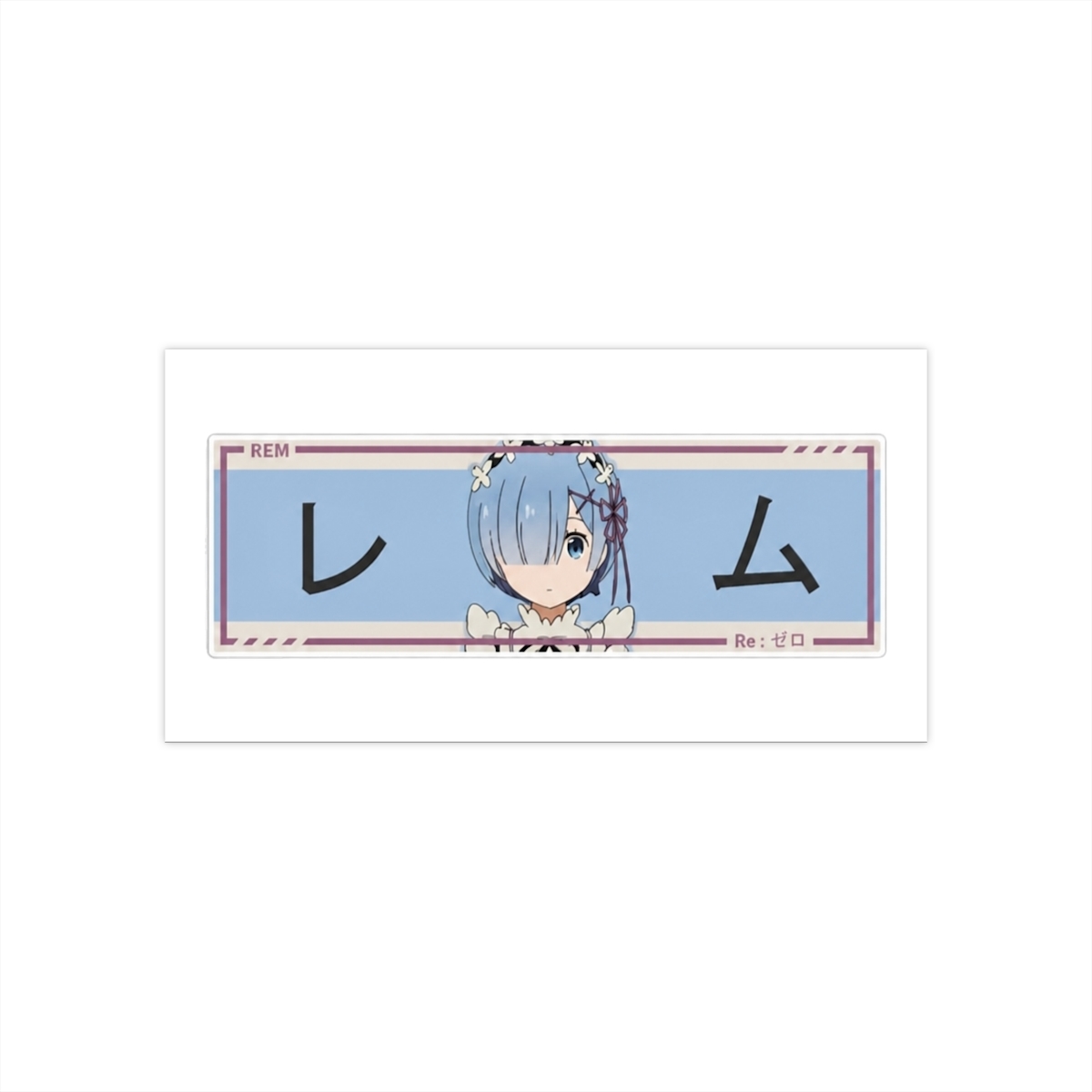 MAGNET Rem Drift Slap (Re: Zero) Magnet Bumper Sticker Car Magnet Flexible Reuseable Magnetic Vinyl 5" | Re:Zero