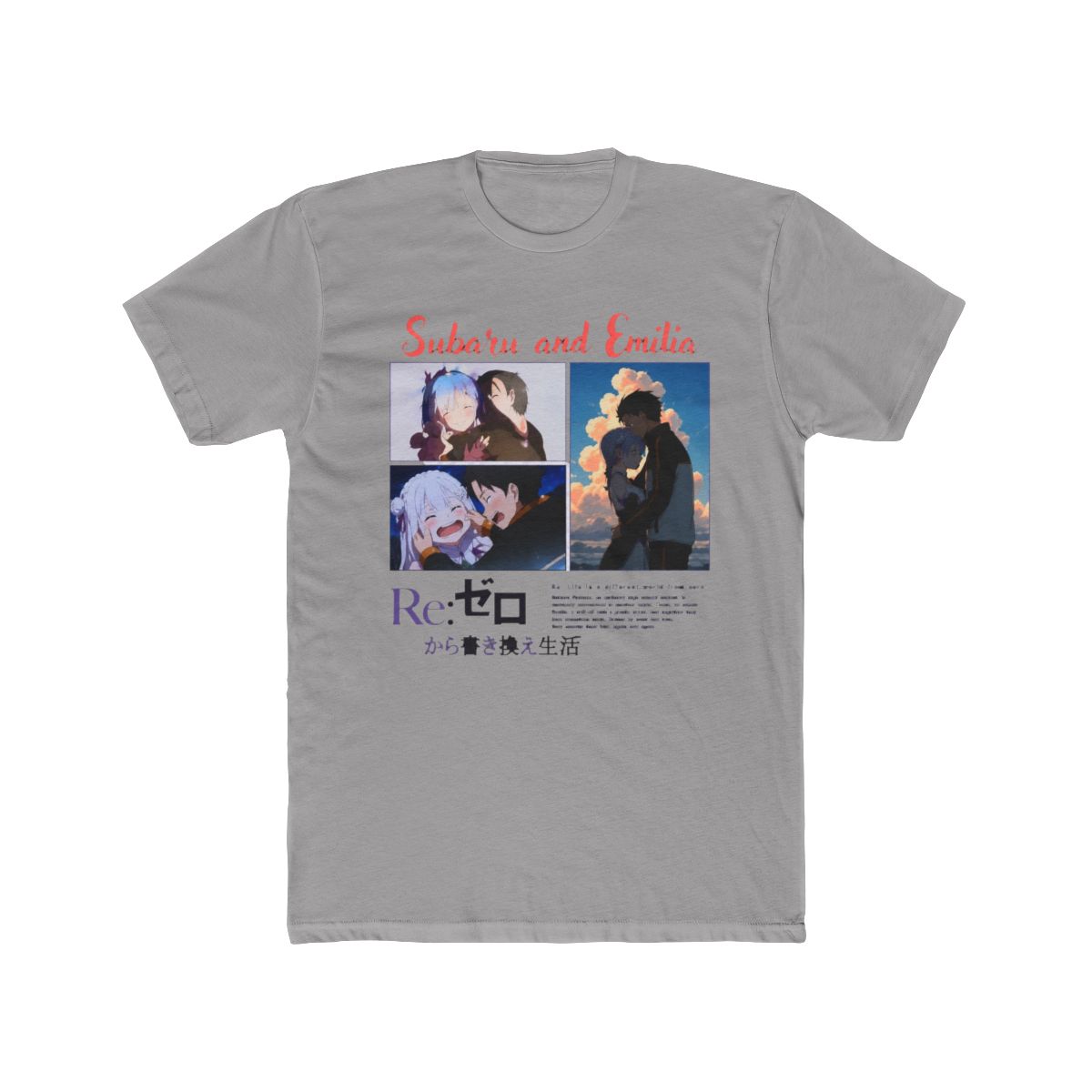 Re:Zero Subaru and Emilia Romance Long Sleeve T Shirt