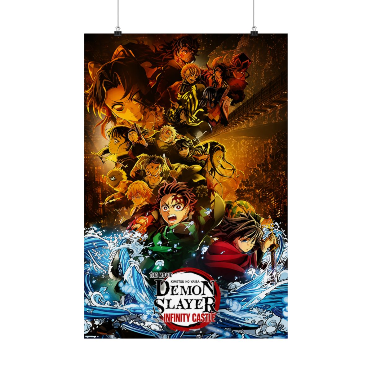 Demon Slayer: Infinity Castle (2025) - Group Key Art Wall Poster, 34L" x 22.4W", Unframed Version | Re:Zero